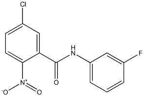 5-chloro-N-(3-fluorophenyl)-2-nitrobenzamide 结构式