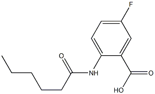 5-fluoro-2-hexanamidobenzoic acid 结构式