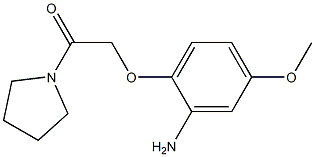 5-methoxy-2-(2-oxo-2-pyrrolidin-1-ylethoxy)aniline 结构式