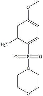 5-methoxy-2-(morpholine-4-sulfonyl)aniline 结构式