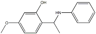 5-methoxy-2-[1-(phenylamino)ethyl]phenol 结构式