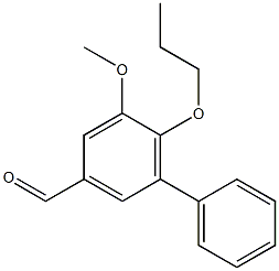 5-methoxy-6-propoxy-1,1'-biphenyl-3-carbaldehyde 结构式