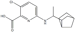 6-[(1-{bicyclo[2.2.1]heptan-2-yl}ethyl)amino]-3-chloropyridine-2-carboxylic acid 结构式