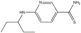 6-[(1-ethylpropyl)amino]pyridine-3-carbothioamide 结构式