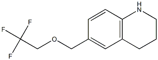 6-[(2,2,2-trifluoroethoxy)methyl]-1,2,3,4-tetrahydroquinoline 结构式