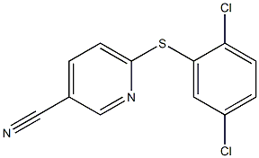 6-[(2,5-dichlorophenyl)sulfanyl]pyridine-3-carbonitrile 结构式