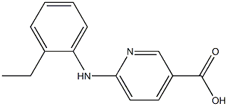 6-[(2-ethylphenyl)amino]pyridine-3-carboxylic acid 结构式