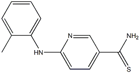 6-[(2-methylphenyl)amino]pyridine-3-carbothioamide 结构式