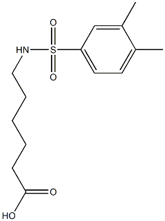 6-[(3,4-dimethylbenzene)sulfonamido]hexanoic acid 结构式