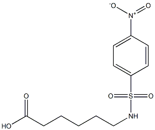 6-[(4-nitrobenzene)sulfonamido]hexanoic acid 结构式