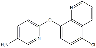 6-[(5-chloroquinolin-8-yl)oxy]pyridin-3-amine 结构式