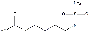 6-[(aminosulfonyl)amino]hexanoic acid 结构式