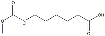 6-[(methoxycarbonyl)amino]hexanoic acid 结构式