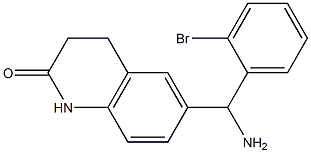 6-[amino(2-bromophenyl)methyl]-1,2,3,4-tetrahydroquinolin-2-one 结构式