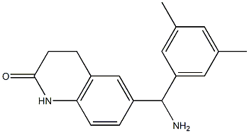 6-[amino(3,5-dimethylphenyl)methyl]-1,2,3,4-tetrahydroquinolin-2-one 结构式