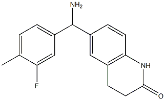 6-[amino(3-fluoro-4-methylphenyl)methyl]-1,2,3,4-tetrahydroquinolin-2-one 结构式