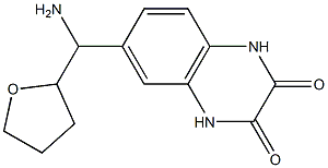 6-[amino(oxolan-2-yl)methyl]-1,2,3,4-tetrahydroquinoxaline-2,3-dione 结构式