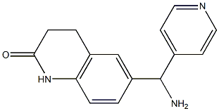 6-[amino(pyridin-4-yl)methyl]-1,2,3,4-tetrahydroquinolin-2-one 结构式