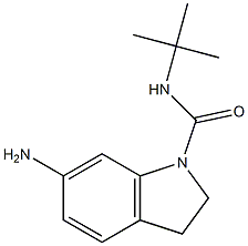 6-amino-N-tert-butyl-2,3-dihydro-1H-indole-1-carboxamide 结构式