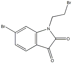 6-bromo-1-(2-bromoethyl)-1H-indole-2,3-dione 结构式