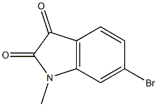6-bromo-1-methyl-2,3-dihydro-1H-indole-2,3-dione 结构式