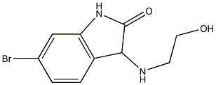 6-bromo-3-[(2-hydroxyethyl)amino]-2,3-dihydro-1H-indol-2-one 结构式