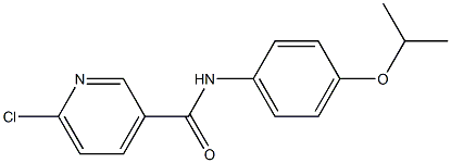 6-chloro-N-[4-(propan-2-yloxy)phenyl]pyridine-3-carboxamide 结构式