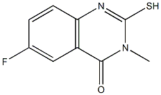 6-fluoro-2-mercapto-3-methylquinazolin-4(3H)-one 结构式