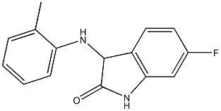 6-fluoro-3-[(2-methylphenyl)amino]-2,3-dihydro-1H-indol-2-one 结构式