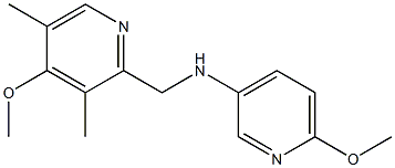 6-methoxy-N-[(4-methoxy-3,5-dimethylpyridin-2-yl)methyl]pyridin-3-amine 结构式