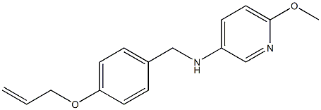 6-methoxy-N-{[4-(prop-2-en-1-yloxy)phenyl]methyl}pyridin-3-amine 结构式
