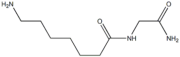 7-amino-N-(2-amino-2-oxoethyl)heptanamide 结构式