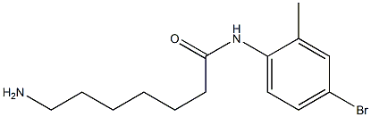 7-amino-N-(4-bromo-2-methylphenyl)heptanamide 结构式