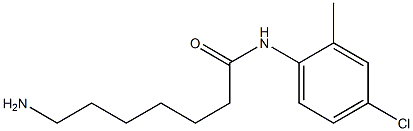 7-amino-N-(4-chloro-2-methylphenyl)heptanamide 结构式