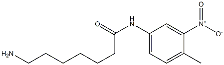 7-amino-N-(4-methyl-3-nitrophenyl)heptanamide 结构式