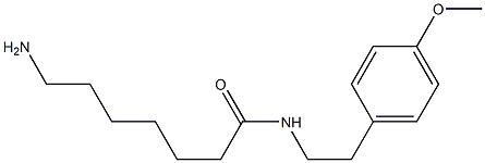 7-amino-N-[2-(4-methoxyphenyl)ethyl]heptanamide 结构式