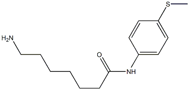 7-amino-N-[4-(methylthio)phenyl]heptanamide 结构式