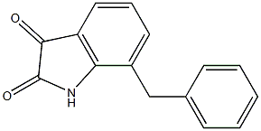 7-benzyl-1H-indole-2,3-dione 结构式