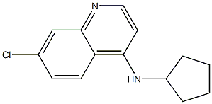 7-chloro-N-cyclopentylquinolin-4-amine 结构式