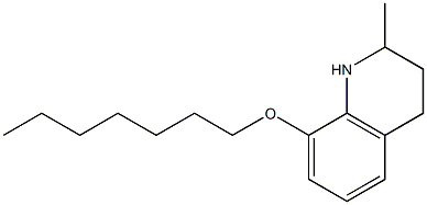 8-(heptyloxy)-2-methyl-1,2,3,4-tetrahydroquinoline 结构式