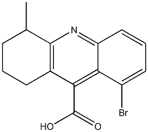 8-bromo-4-methyl-1,2,3,4-tetrahydroacridine-9-carboxylic acid 结构式