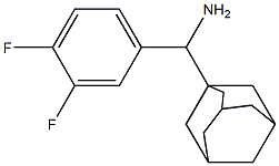 adamantan-1-yl(3,4-difluorophenyl)methanamine 结构式