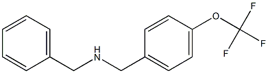 benzyl({[4-(trifluoromethoxy)phenyl]methyl})amine 结构式