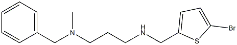 benzyl(3-{[(5-bromothiophen-2-yl)methyl]amino}propyl)methylamine 结构式