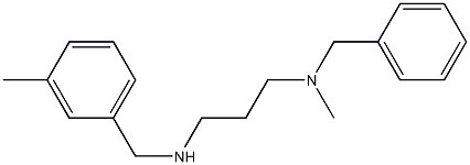 benzyl(methyl)(3-{[(3-methylphenyl)methyl]amino}propyl)amine 结构式