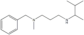 benzyl(methyl){3-[(3-methylbutan-2-yl)amino]propyl}amine 结构式