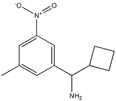 cyclobutyl(3-methyl-5-nitrophenyl)methanamine 结构式