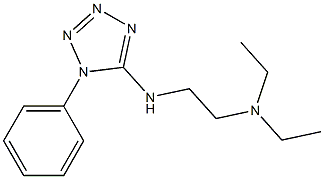 diethyl({2-[(1-phenyl-1H-1,2,3,4-tetrazol-5-yl)amino]ethyl})amine 结构式