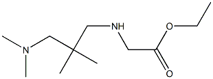 ethyl 2-({2-[(dimethylamino)methyl]-2-methylpropyl}amino)acetate 结构式