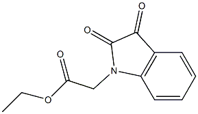 ethyl 2-(2,3-dioxo-2,3-dihydro-1H-indol-1-yl)acetate 结构式